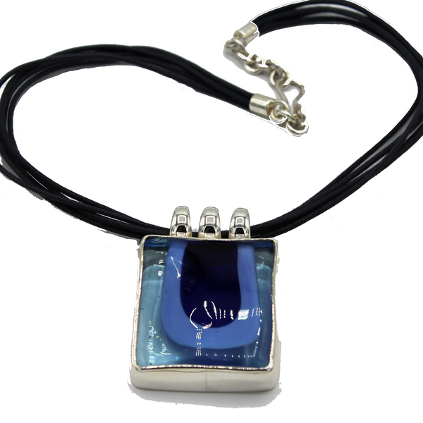 COLLANA MURANO BLU