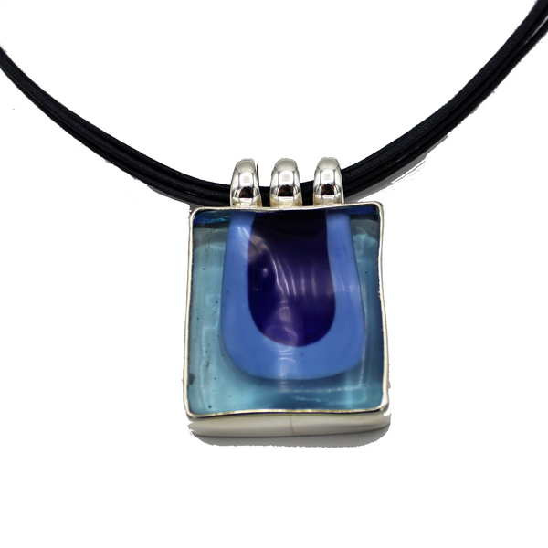 COLLANA MURANO BLU