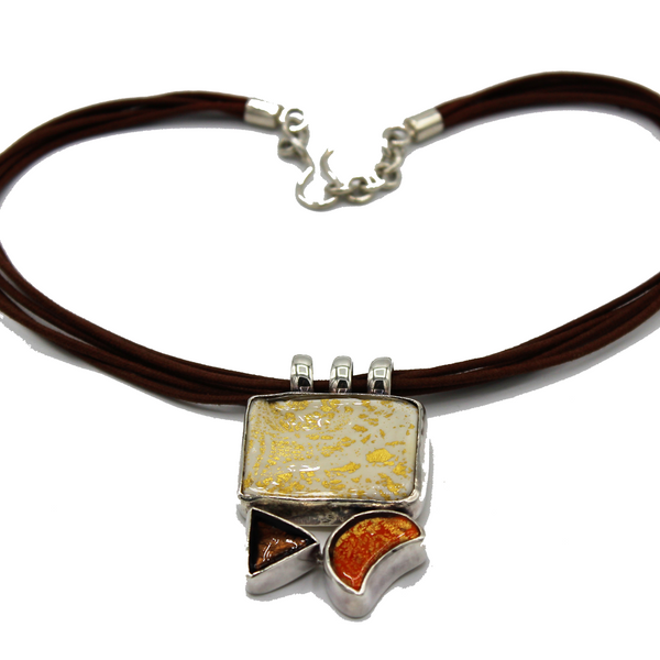 COLLANA MURANO BROWN