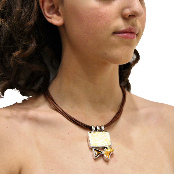 COLLANA MURANO BROWN