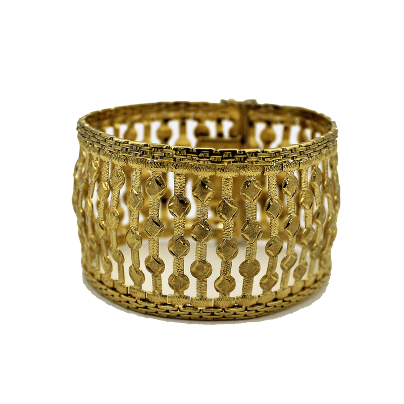 BRACCIALE ORO 18 CARATI SATINATO