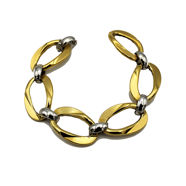 BRACCIALE ORO 18 CARATI OVALI