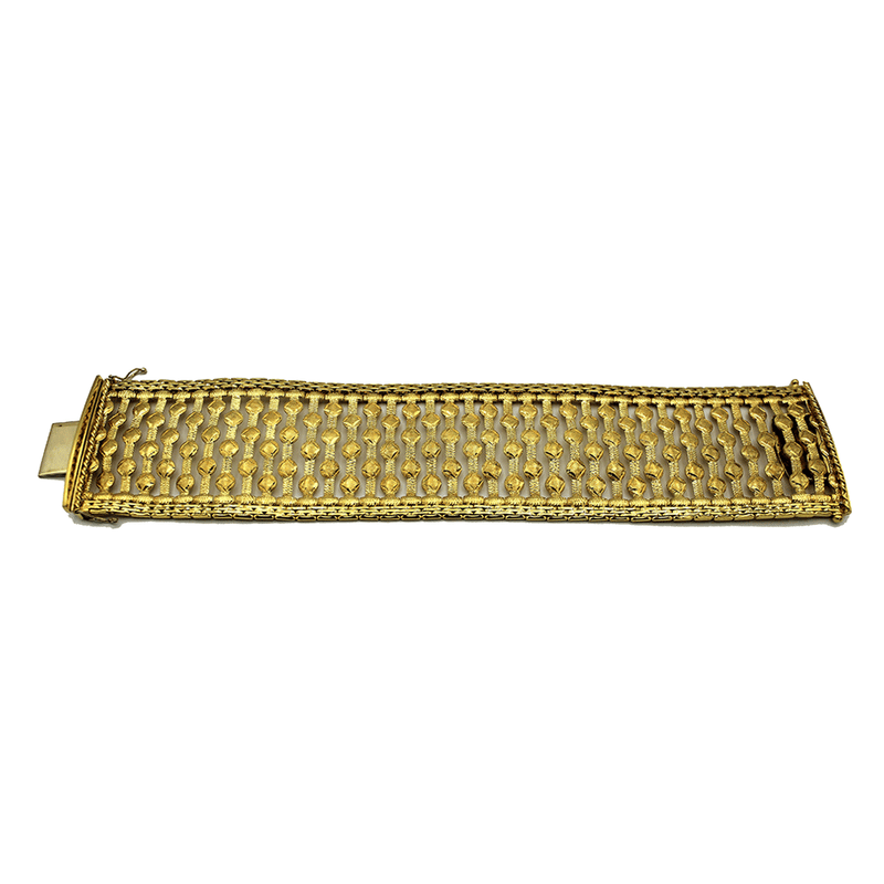 BRACCIALE ORO 18 CARATI SATINATO