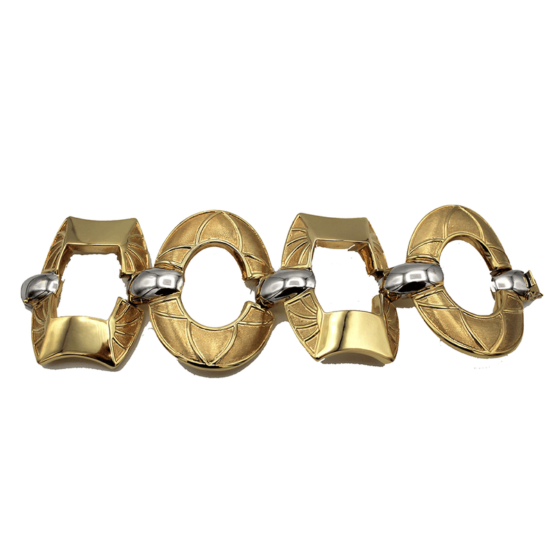 BRACCIALE ORO 18 CARATI SEMIRIGIDO