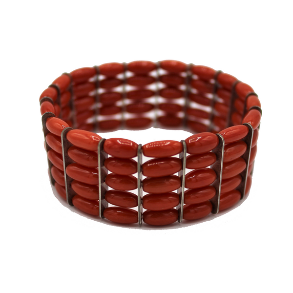 BRACCIALE ELASTICIZZATO CORALLO