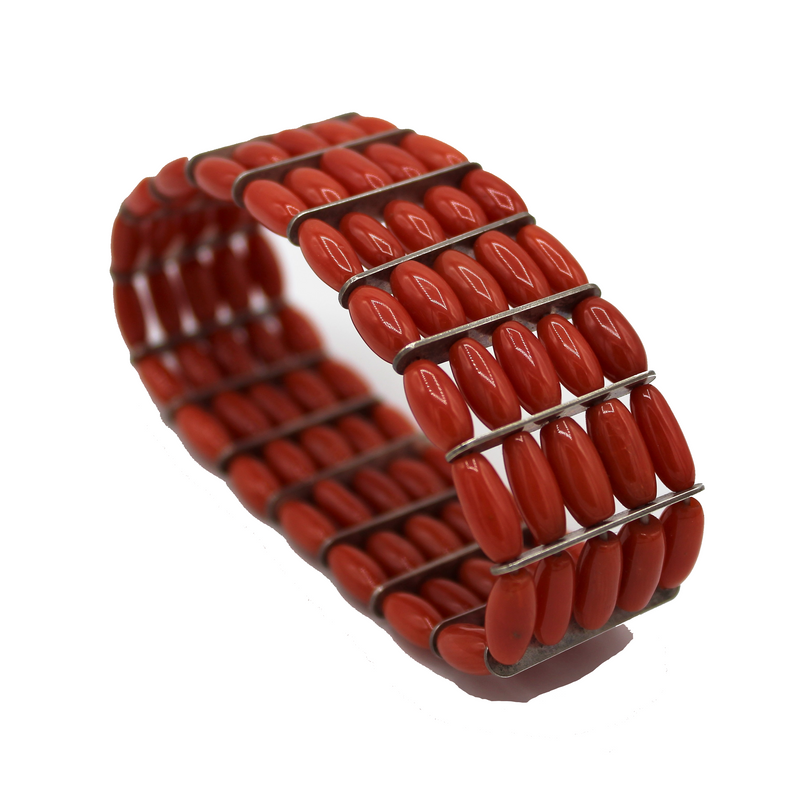 BRACCIALE ELASTICIZZATO CORALLO