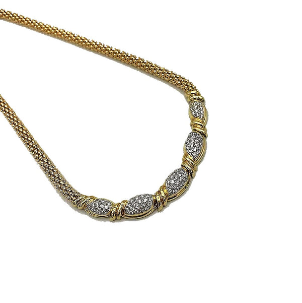 COLLIER ORO 18 KT CON CENTRALE