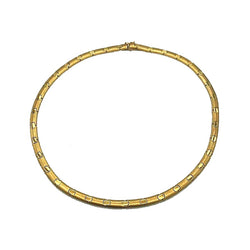 COLLIER  ORO 18 KT SATINATO